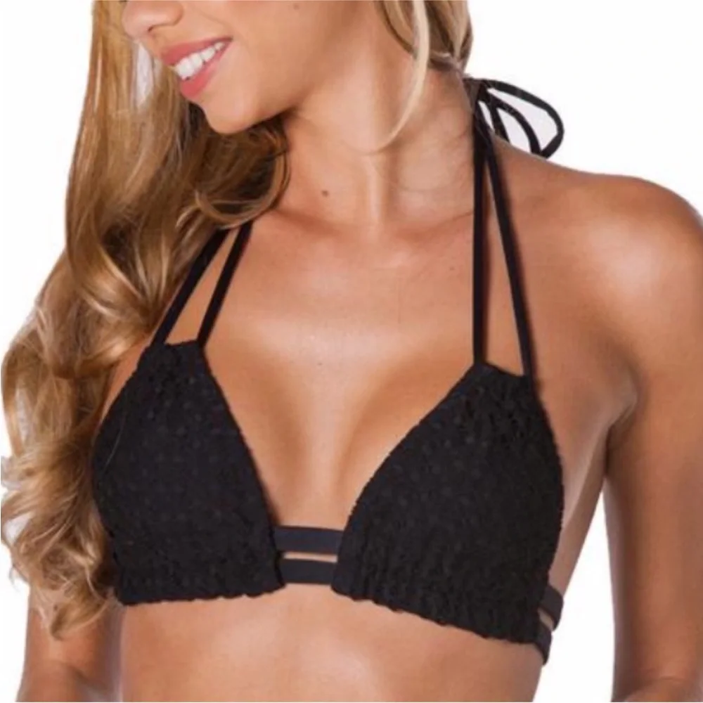 Montce Swim Palmilla Negra Dopio Bikini Top SZ XS NWT - Picture 1 of 4